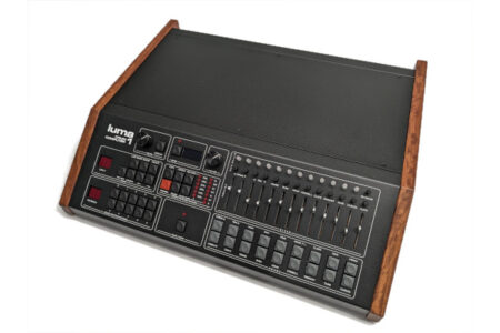 A high-resolution image of the Luma-1 synthesizer, the sheet metal component for which was made by Prompt Precision.