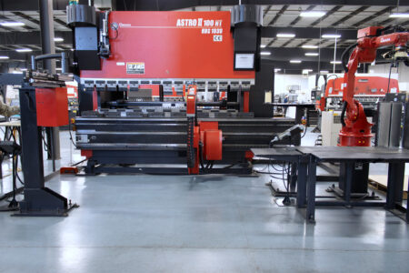 Our Amada equipment is fully loaded with a "lights out" robotic arm for projects that benefit from it.